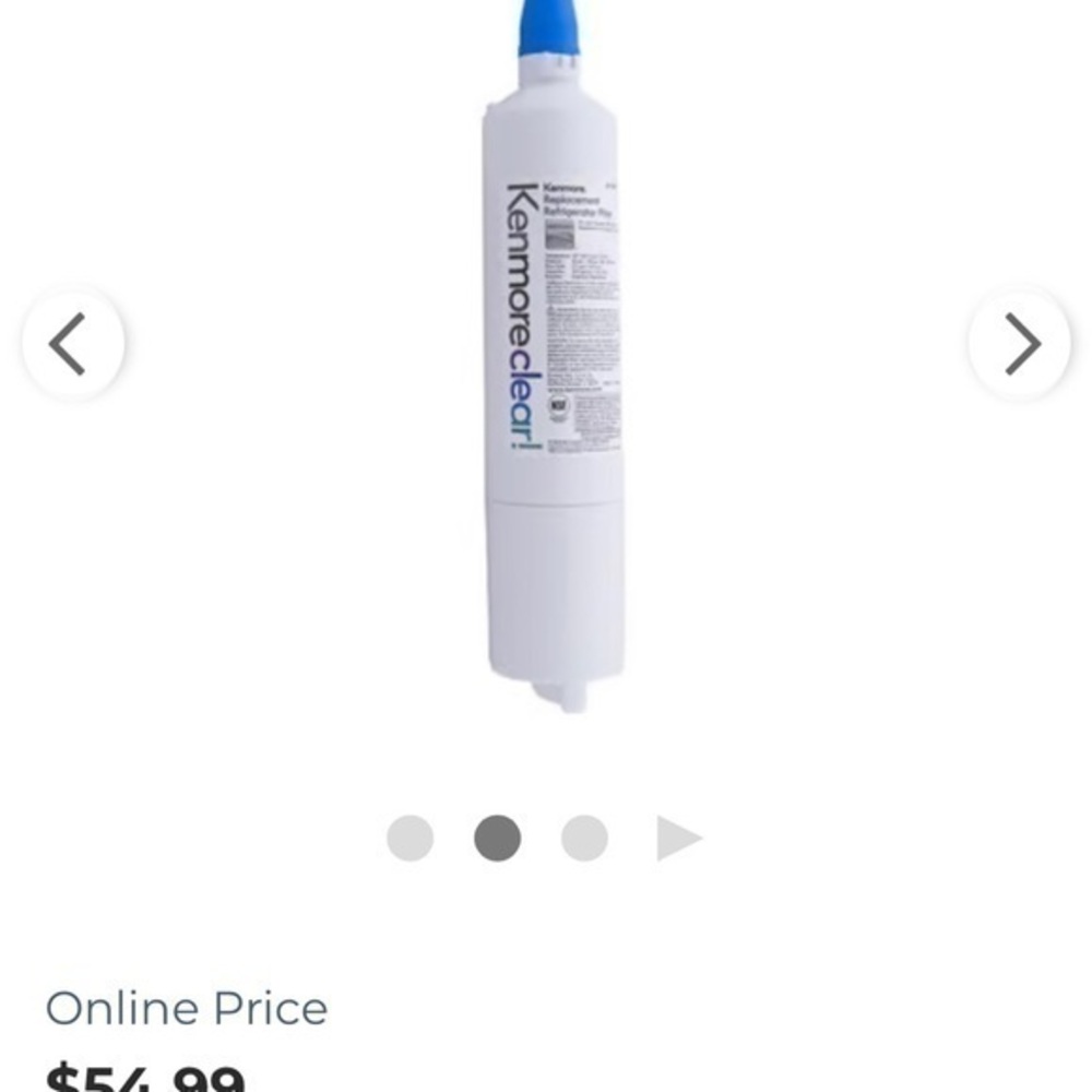 NEW Kenmore clear premium refrigerator Replacement filter item number 9990